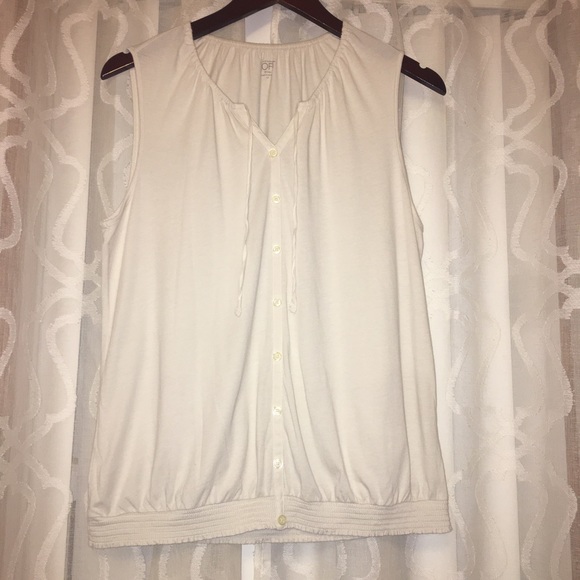 LOFT Tops - LOFT Button front tank top